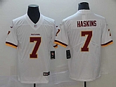 Youth Nike Redskins 7 Dwayne Haskins White 2019 NFL Draft First Round Pick Vapor Untouchable Limited Jersey